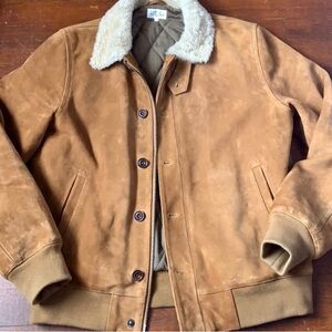 Hartford Alternative Classics Goat Suede Bomber Jacket